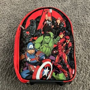 Marvel avengers rolling kids luggage
